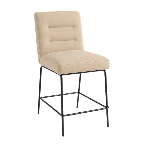 Scaun bar catifea GRI | model DAG - eScaun.ro