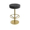 Scaun bar catifea GRI | model DELIA - eScaun.ro