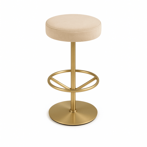 Scaun bar catifea GRI | model DELIA - eScaun.ro