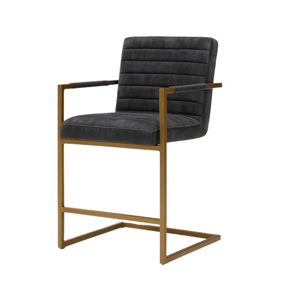 Scaun bar catifea GRI | model DONI - eScaun.ro