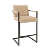 Scaun bar catifea GRI | model FLEET - eScaun.ro