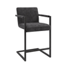 Scaun bar catifea GRI | model FLEET - eScaun.ro