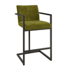 Scaun bar catifea GRI | model FLEET - eScaun.ro