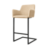 Scaun bar catifea GRI | model GIAN - eScaun.ro