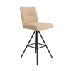 Scaun bar catifea GRI | model INDU - eScaun.ro