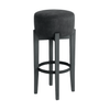 Scaun bar catifea GRI | model MERI - eScaun.ro