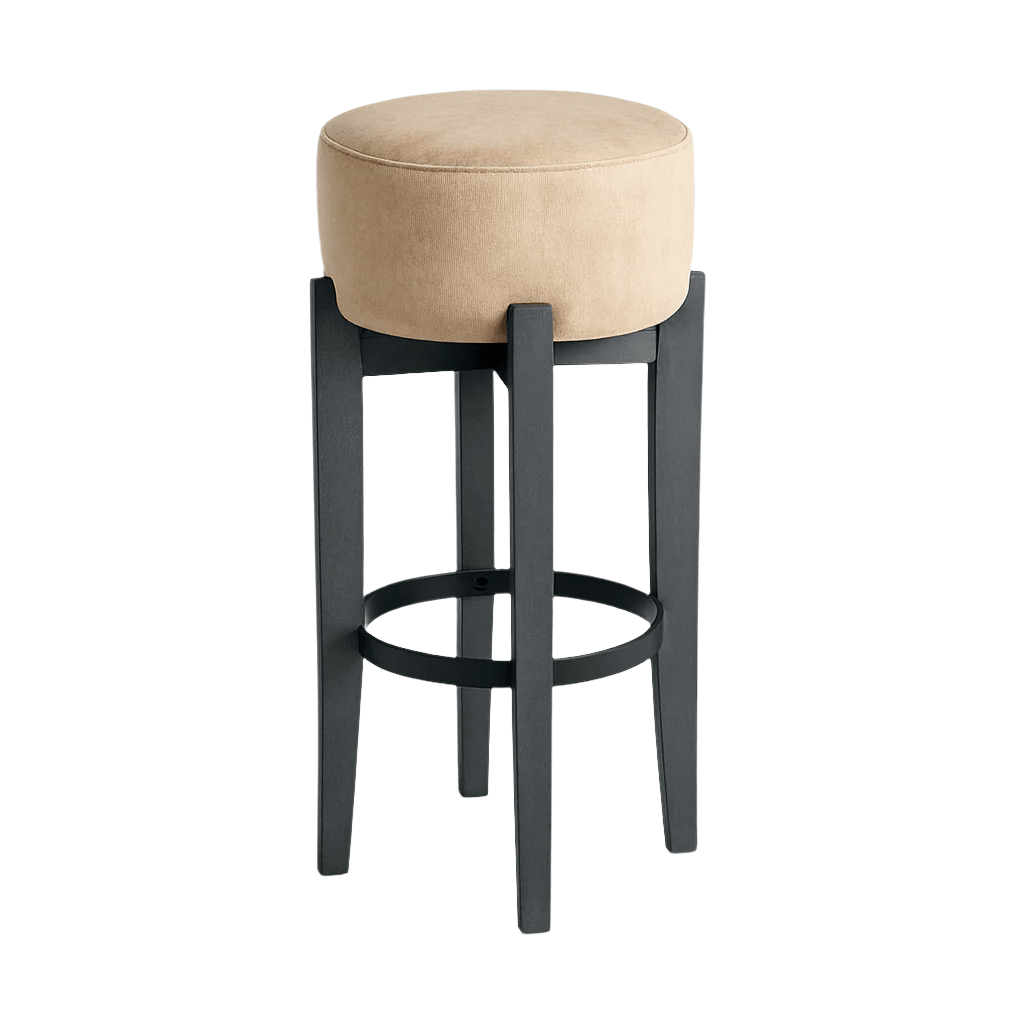 Scaun bar catifea GRI | model MERI - eScaun.ro