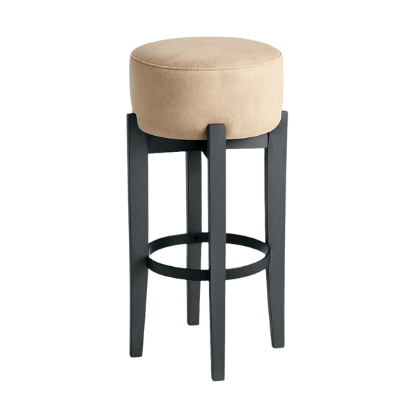 Scaun bar catifea GRI | model MERI - eScaun.ro