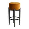 Scaun bar catifea GRI | model MERI - eScaun.ro