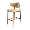 Scaun bar catifea GRI | model OLE - eScaun.ro