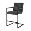 Scaun bar catifea GRI | model TRUM - eScaun.ro