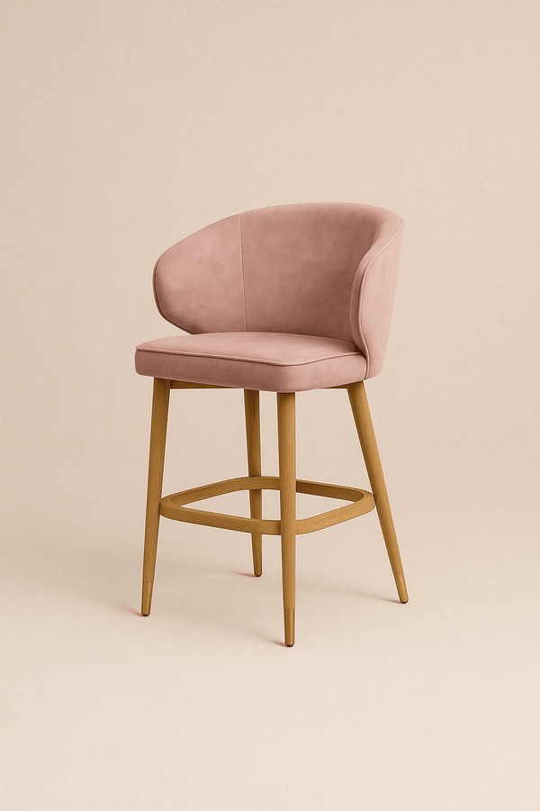 Scaun bar catifea | model CAPRICE - eScaun.ro