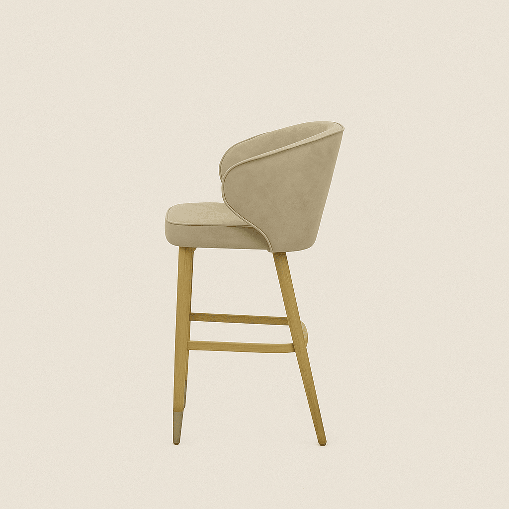 Scaun bar catifea | model CAPRICE - eScaun.ro