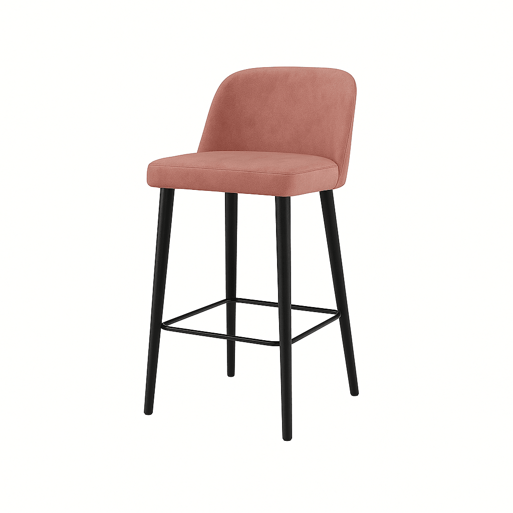 Scaun bar catifea | model IVA - eScaun.ro