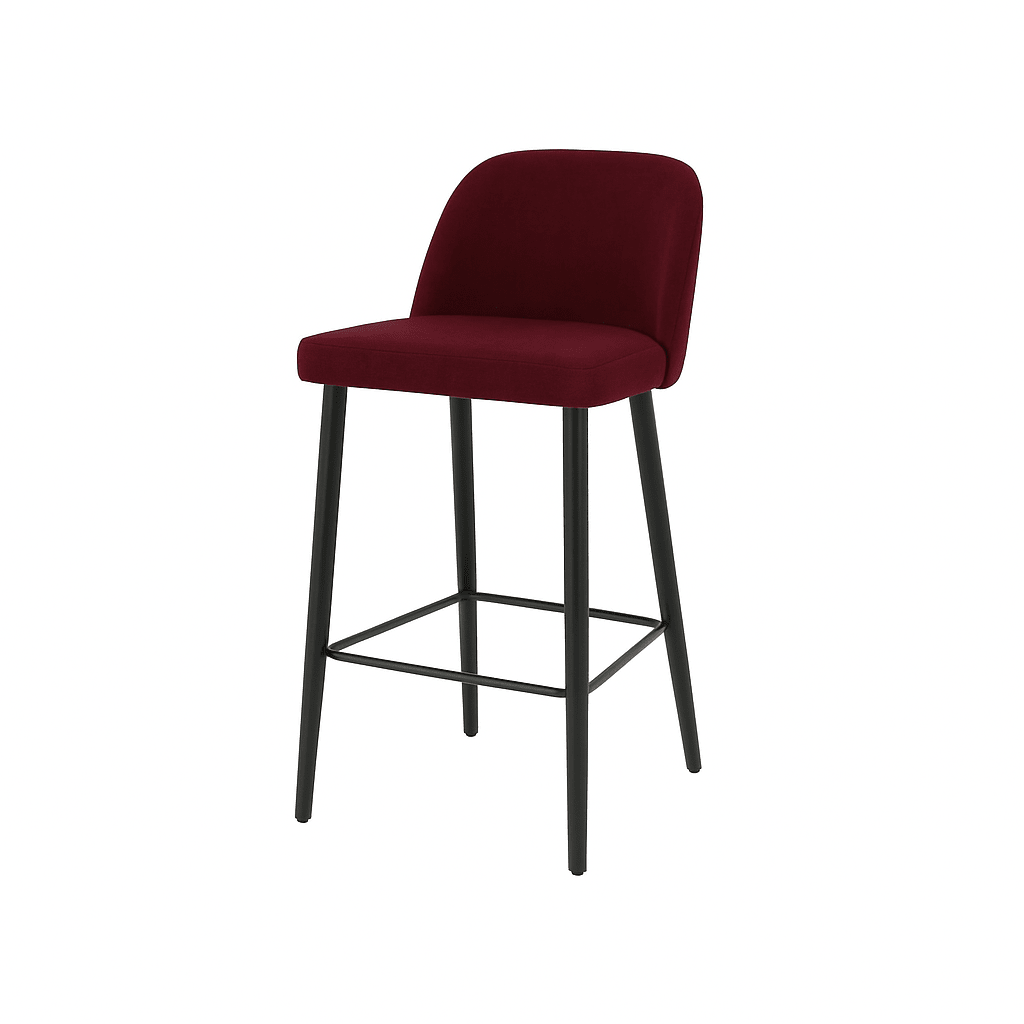 Scaun bar catifea | model IVA - eScaun.ro