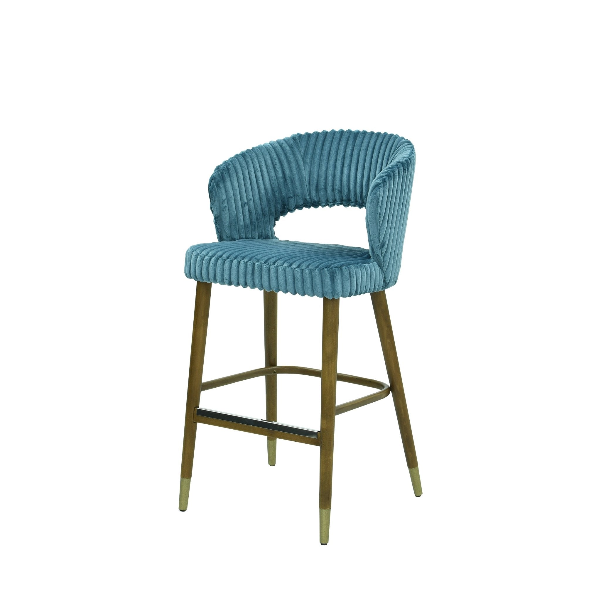 Scaun bar catifea | model THOMAS - eScaun.ro