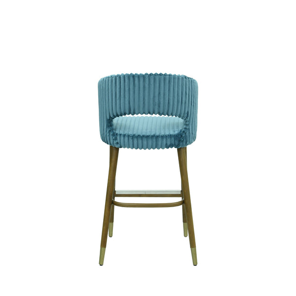 Scaun bar catifea | model THOMAS - eScaun.ro