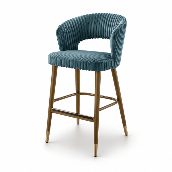 Scaun bar catifea | model THOMAS - eScaun.ro