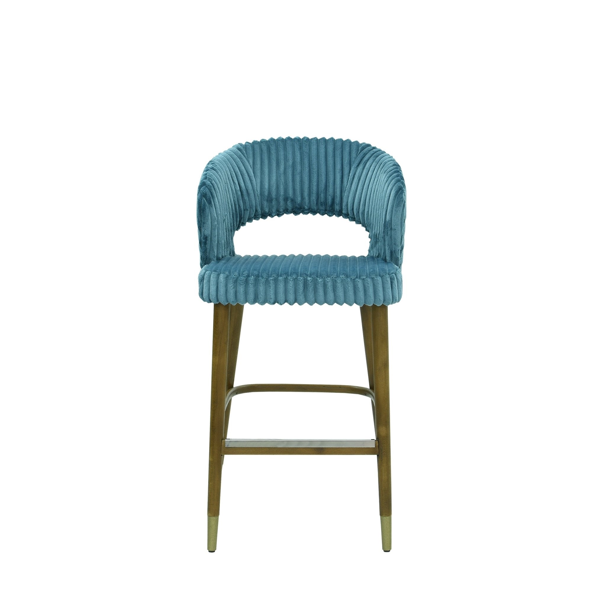 Scaun bar catifea | model THOMAS - eScaun.ro