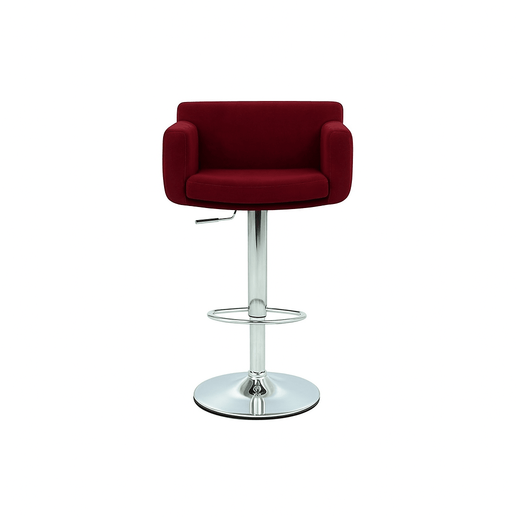 Scaun bar catifea TURCOAZ | model IDA - eScaun.ro