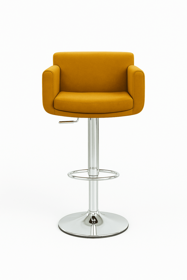 Scaun bar catifea TURCOAZ | model IDA - eScaun.ro