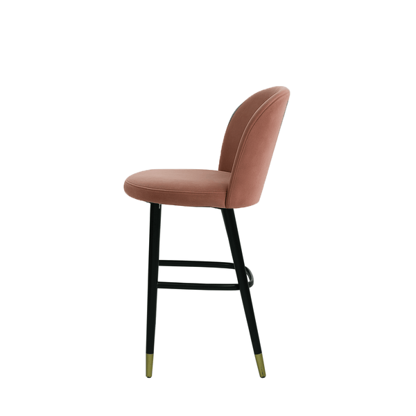 Scaun bar catifea TURCOAZ | model SAM - eScaun.ro