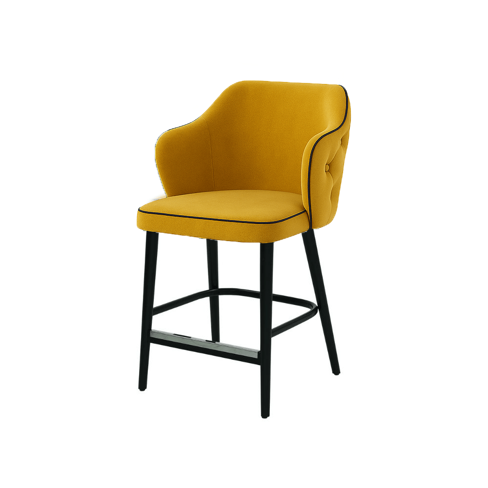Scaun bar catifea TURCOAZ | model ZOE - eScaun.ro