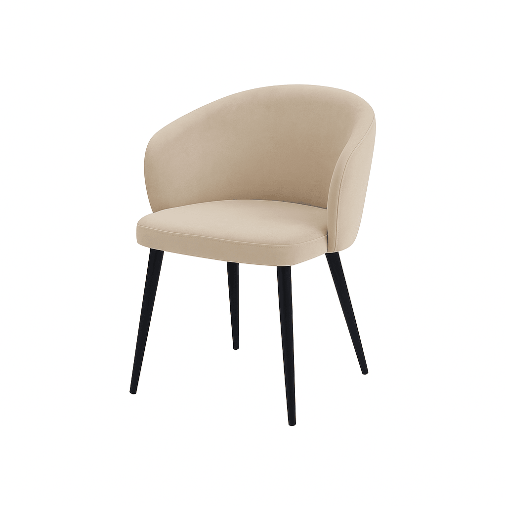 Scaun catifea ALBASTRA | model CAPRISO - eScaun.ro