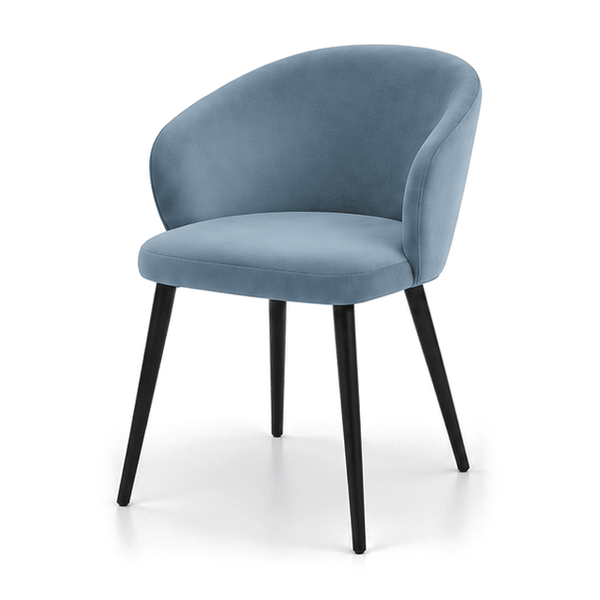 Scaun catifea ALBASTRA | model CAPRISO - eScaun.ro