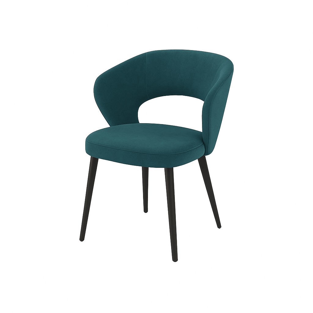 Scaun catifea ALBASTRA | model CASIUS - eScaun.ro