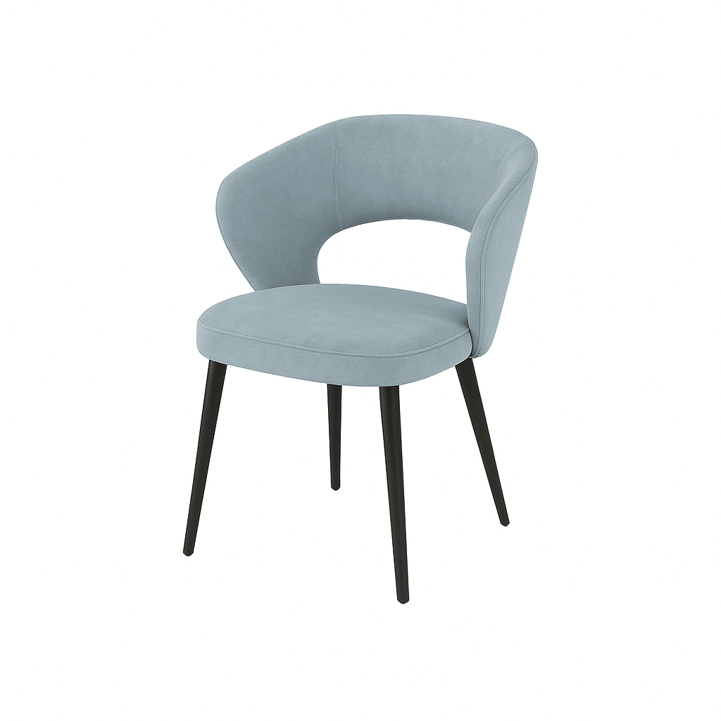 Scaun catifea ALBASTRA | model CASIUS - eScaun.ro