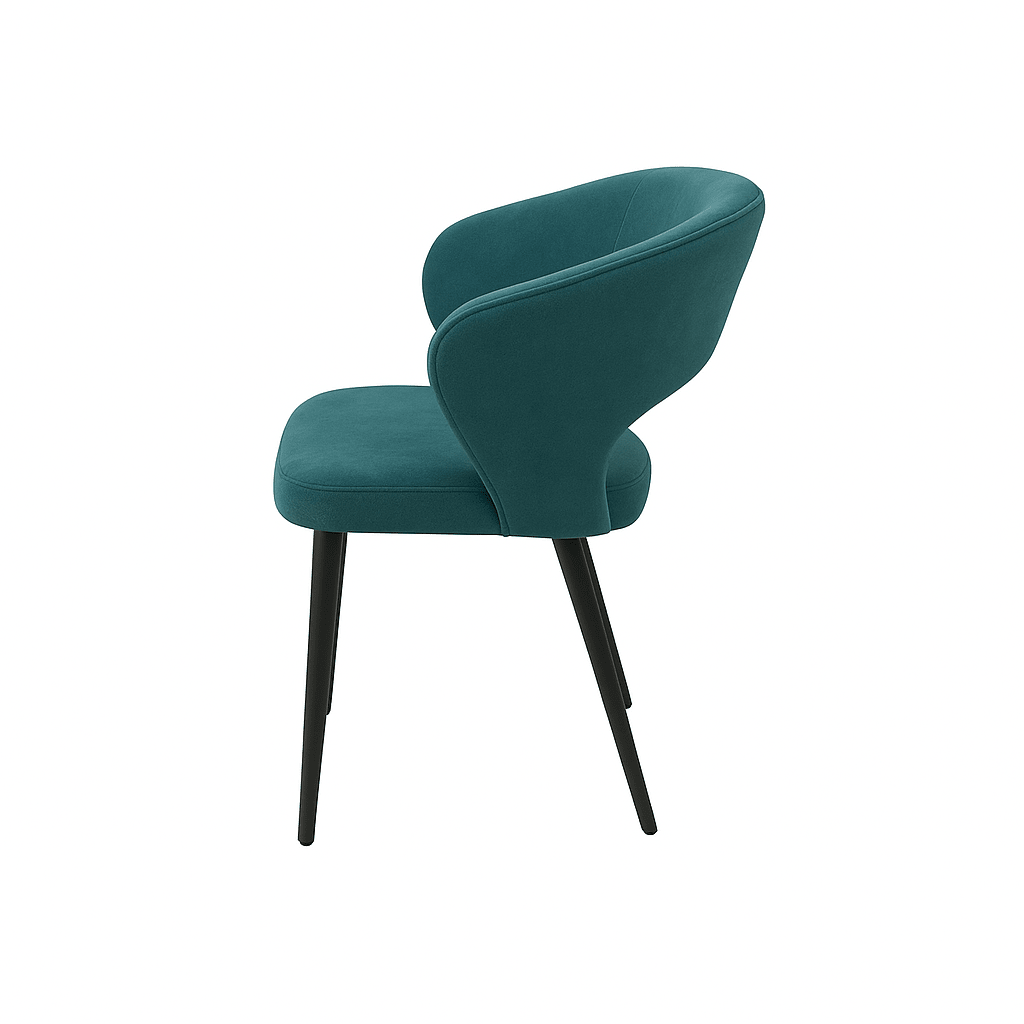 Scaun catifea ALBASTRA | model CASIUS - eScaun.ro