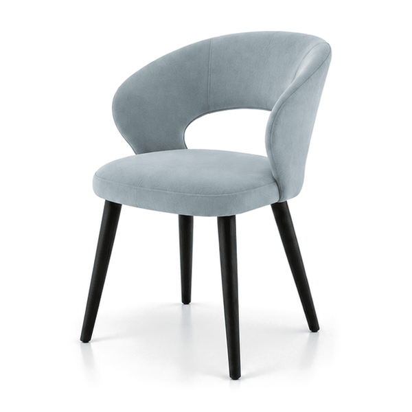 Scaun catifea ALBASTRA | model CASIUS - eScaun.ro