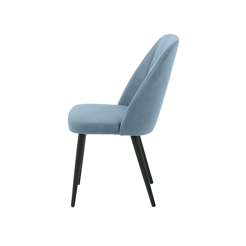 Scaun catifea ALBASTRA | model CREA - eScaun.ro