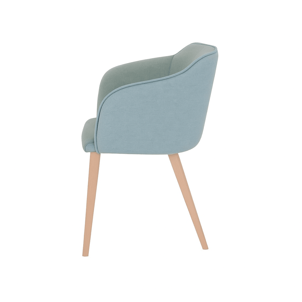 Scaun catifea ALBASTRA | model CROCO - eScaun.ro