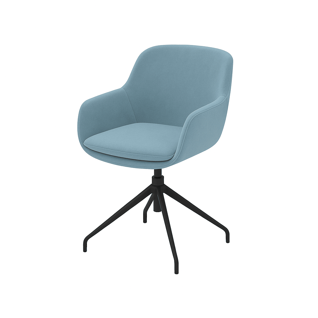 Scaun catifea ALBASTRA | model FEBE - eScaun.ro