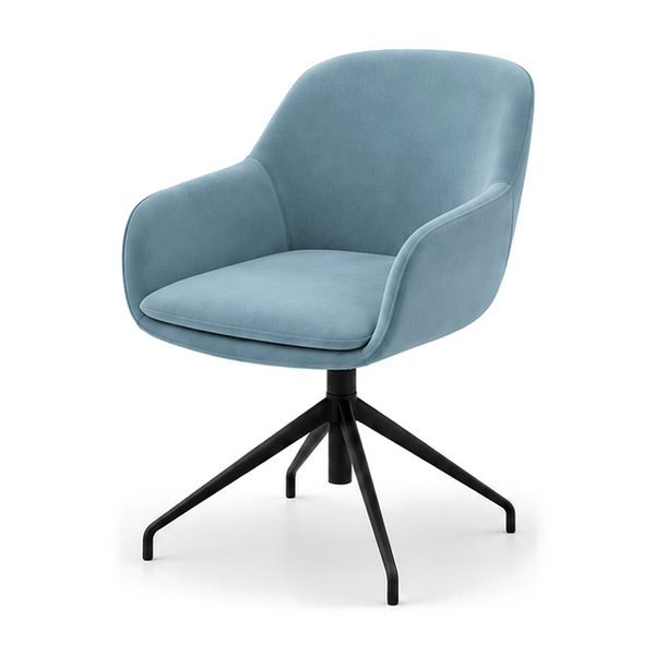 Scaun catifea ALBASTRA | model FEBE - eScaun.ro