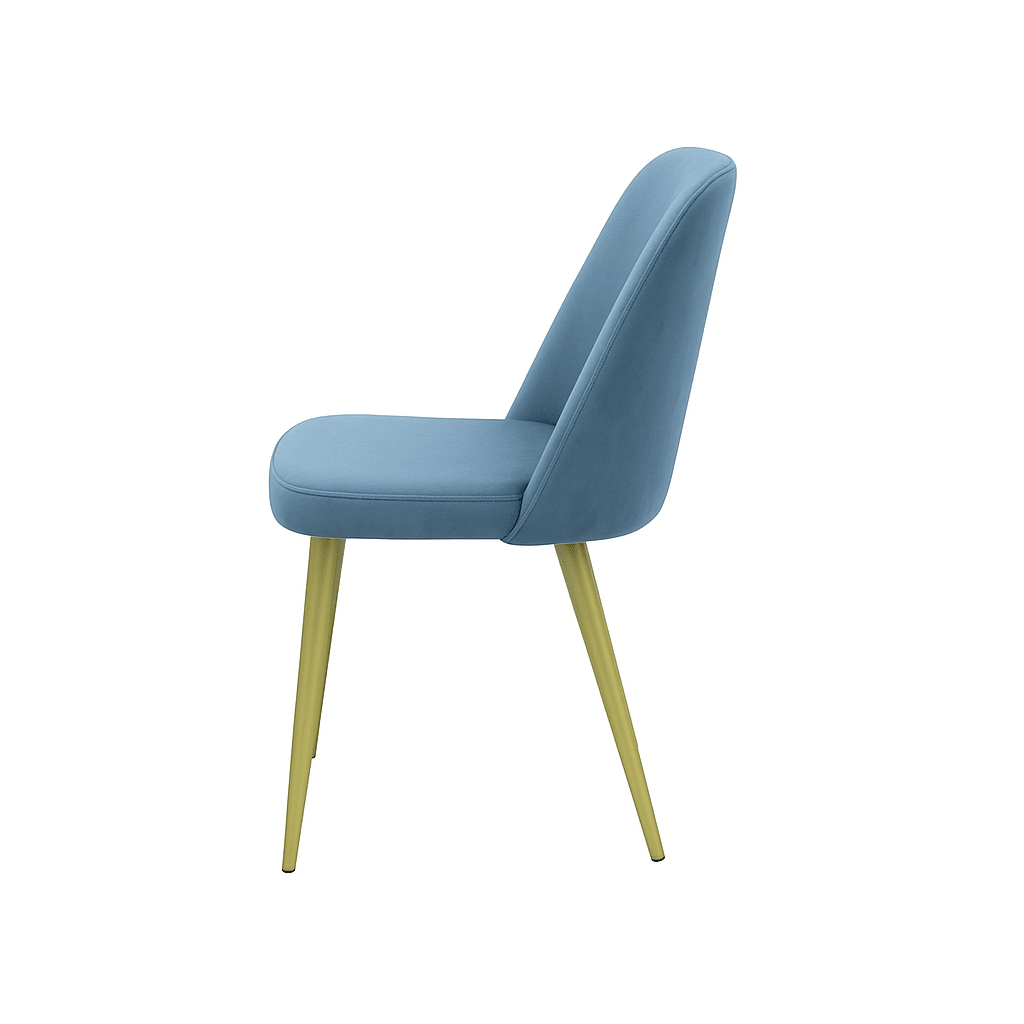 Scaun catifea ALBASTRA | model FOX - eScaun.ro
