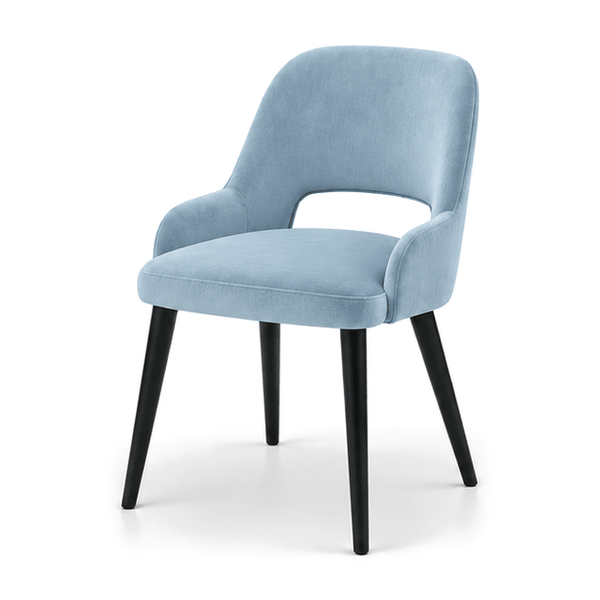 Scaun catifea ALBASTRA | model HUGO - eScaun.ro