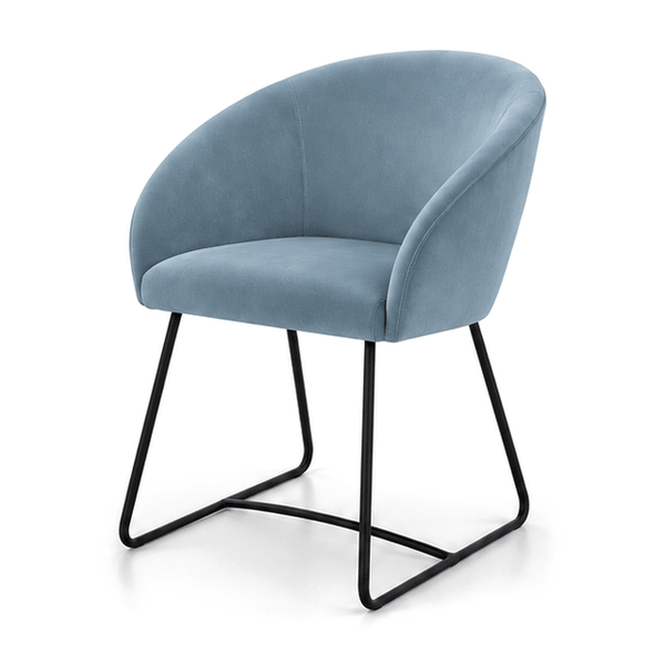Scaun catifea ALBASTRA | model IBIS - eScaun.ro
