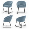 Scaun catifea ALBASTRA | model IBIS - eScaun.ro
