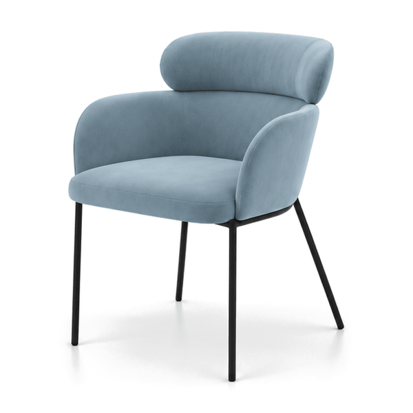 Scaun catifea ALBASTRA | model LENY - eScaun.ro