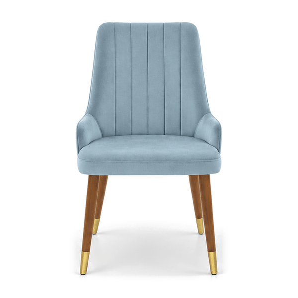 Scaun catifea ALBASTRA | model MIRAY - eScaun.ro