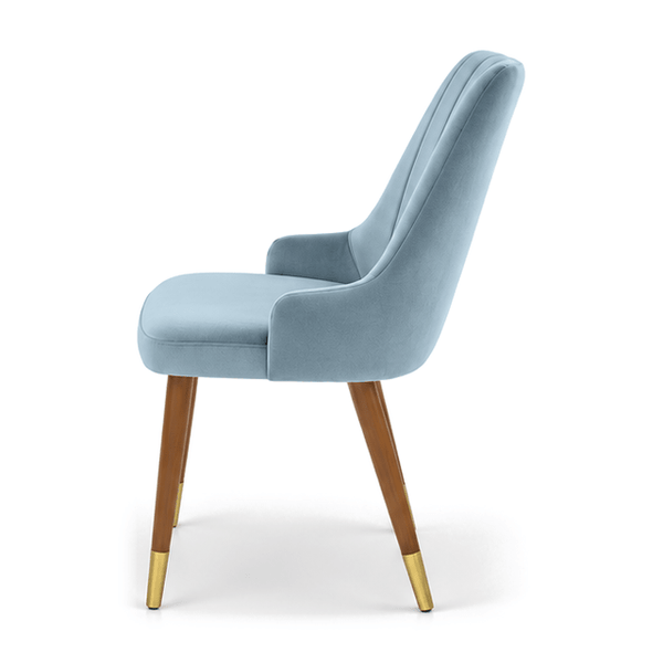 Scaun catifea ALBASTRA | model MIRAY - eScaun.ro