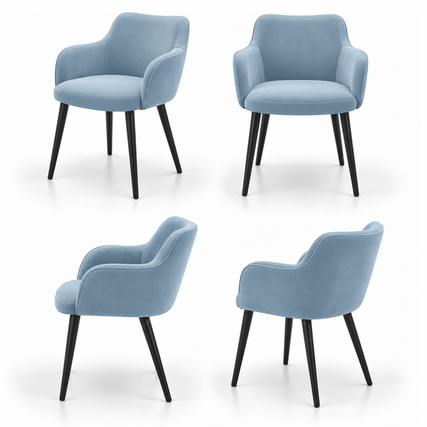 Scaun catifea ALBASTRA | model PERDIX - eScaun.ro