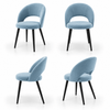 Scaun catifea ALBASTRA | model RON - eScaun.ro