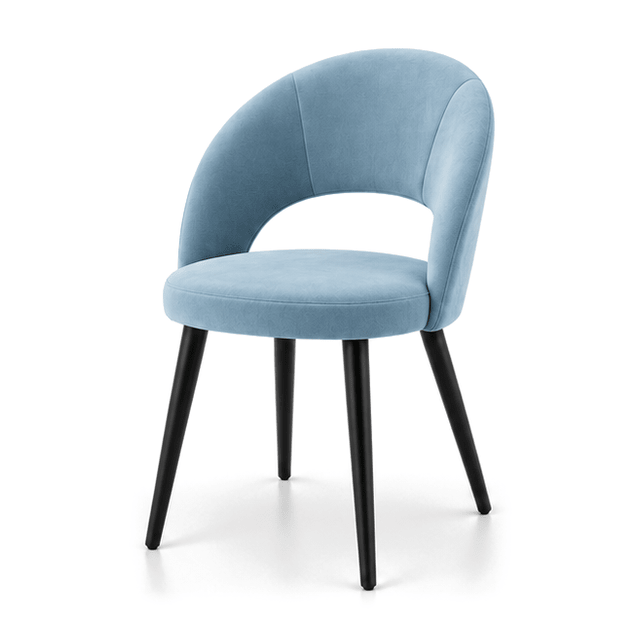 Scaun catifea ALBASTRA | model RON - eScaun.ro