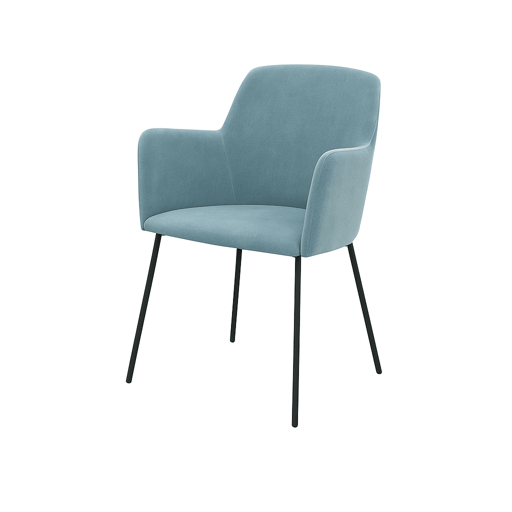 Scaun catifea ALBASTRA | model SIGMA - eScaun.ro