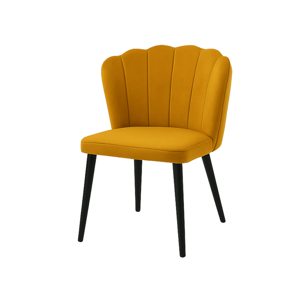 Scaun catifea GALBENA | model ARIA - eScaun.ro