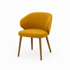 Scaun catifea GALBENA | model CAPRICE - eScaun.ro